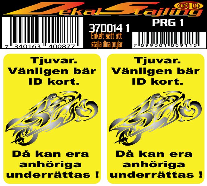 Huvudbild Tjuvar bär ID